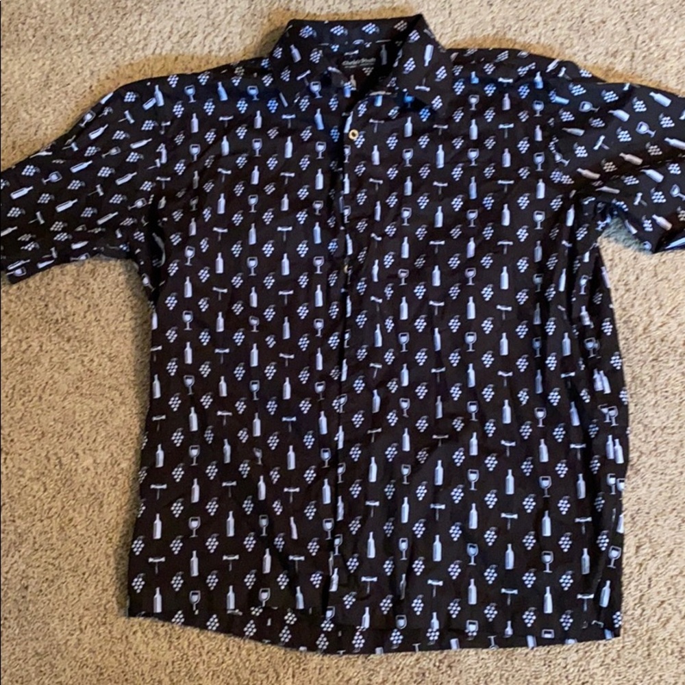 Men’s Wine country button front shirt size 2X